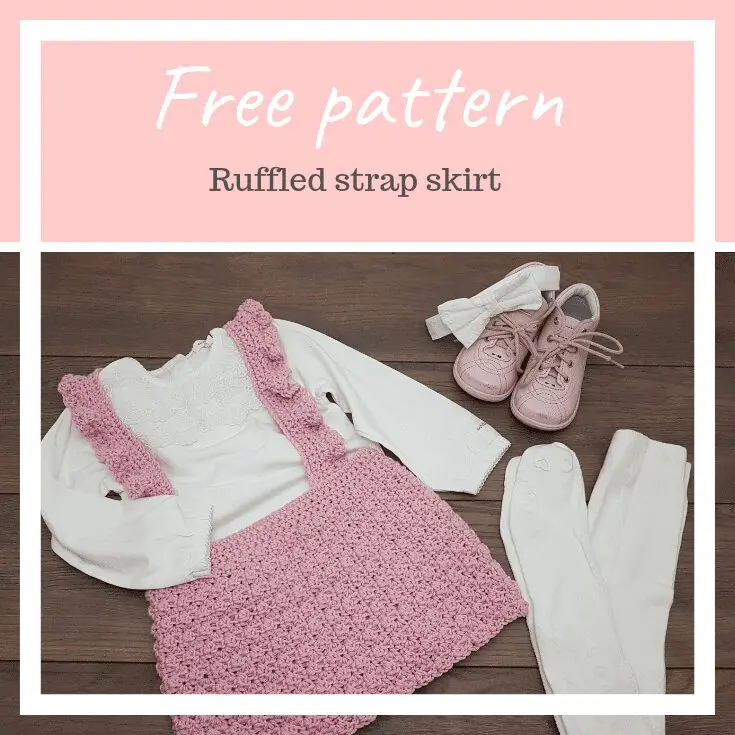 Rose ruffled strap skirt FREE crochet pattern Booties, Hats & Accessories