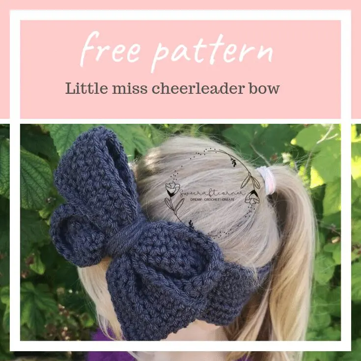 Free bow earmwarmer pattern – written and video tutorial