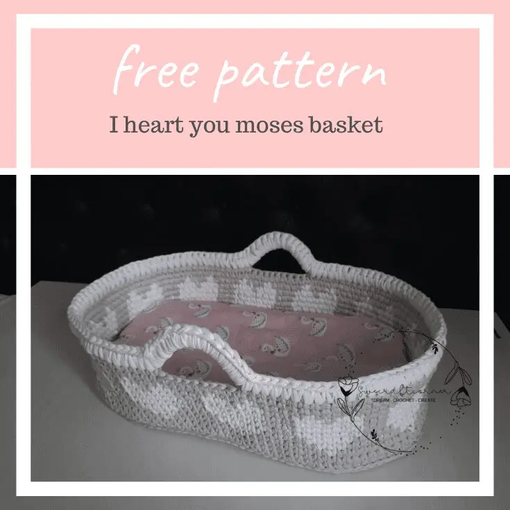 Crochet moses baby basket FREE pattern Free Adult Crochet Patterns