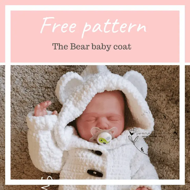 THE BEAR BABY JACKET – FREE crochet pattern
