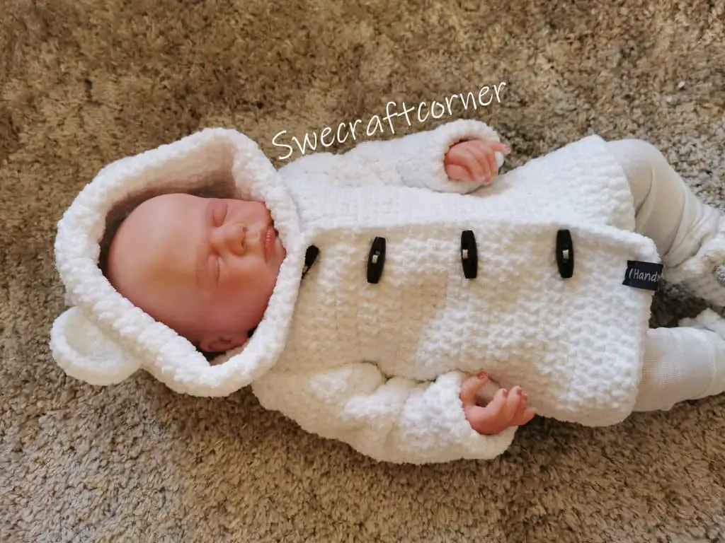 THE BEAR BABY JACKET - FREE crochet pattern Clothes & Outfits