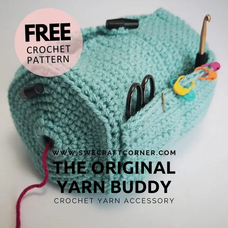 FREE crochet pattern - Yarn buddy, crochet organizer FREE crochet pattern – Yarn buddy, crochet organizer