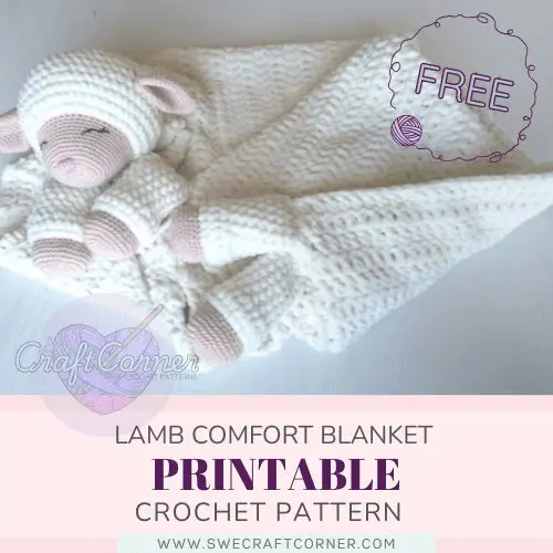 Printable crochet pattern lamb comfort blanket (2)