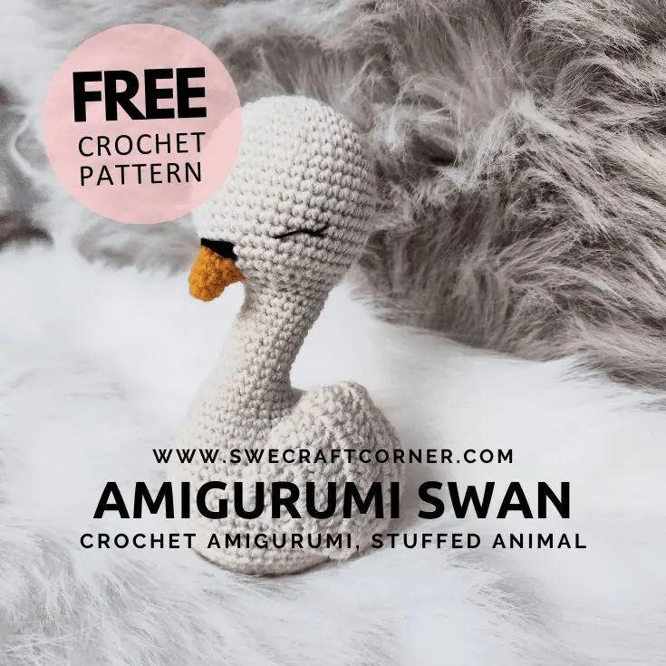 FREE crochet pattern – Amigurumi, Swan