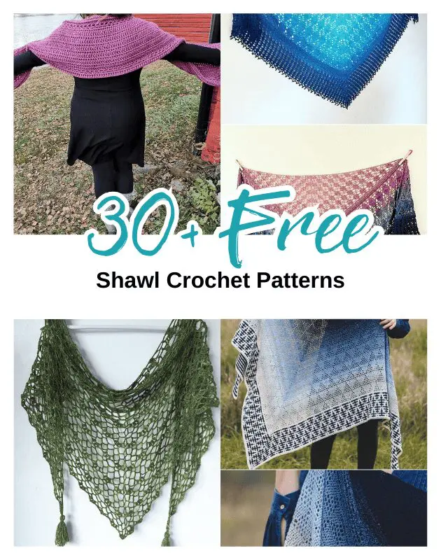 30+ FREE Shawl Crochet Patterns