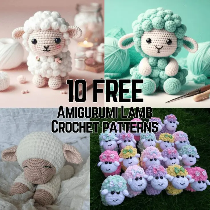 10 Amazing Amigurumi Lamb FREE Crochet Patterns!