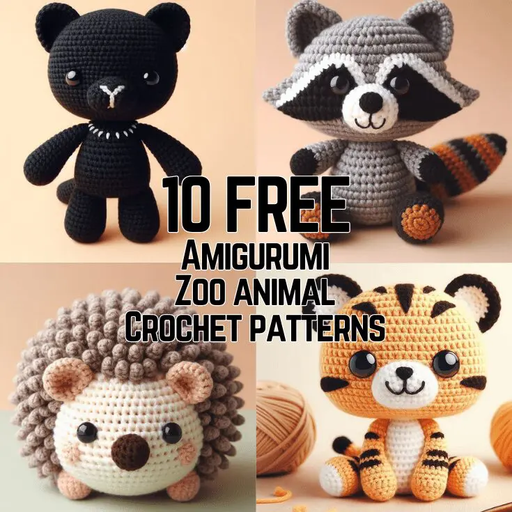 x10 Exotic FREE Amigurumi Zoo Animals Crochet Patterns!?