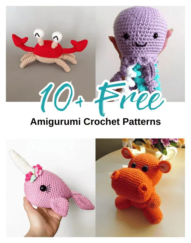 x10 Adorable FREE Amigurumi Animals Crochet Pattern free Crochet amigurumi pattern roundup