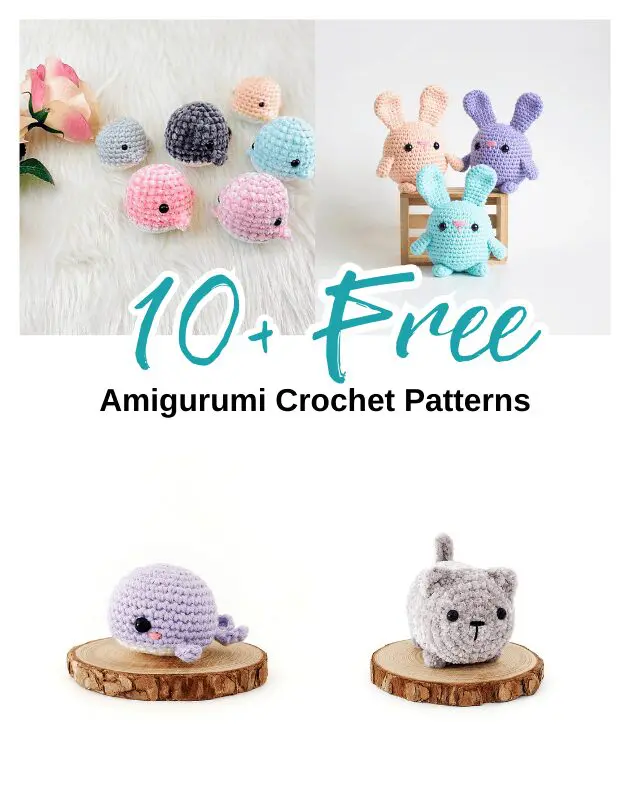 10 Cute FREE Amigurumi Animals Crochet Pattern!