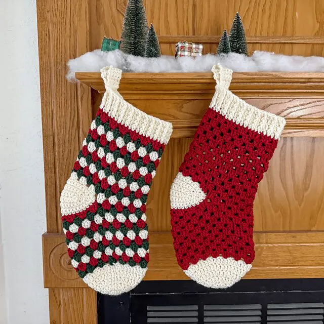 10 Festive Crochet Stocking Patterns for Free Crochet Roundups