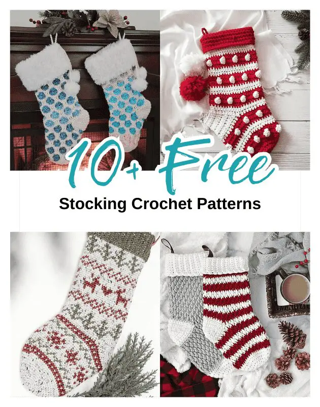 10 Festive Crochet Stocking Patterns for Free