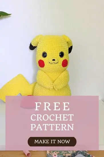 Crocheted Pikachu with pattern offer