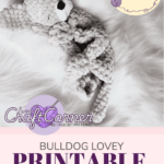 Bulldog lovey free Printable crochet pattern