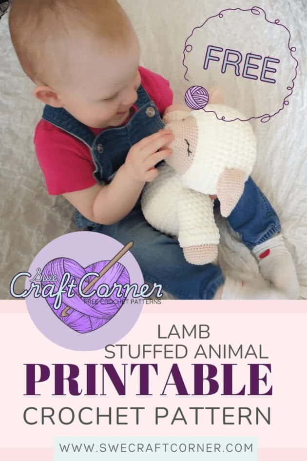 lamb stuffed Printable crochet pattern (4)