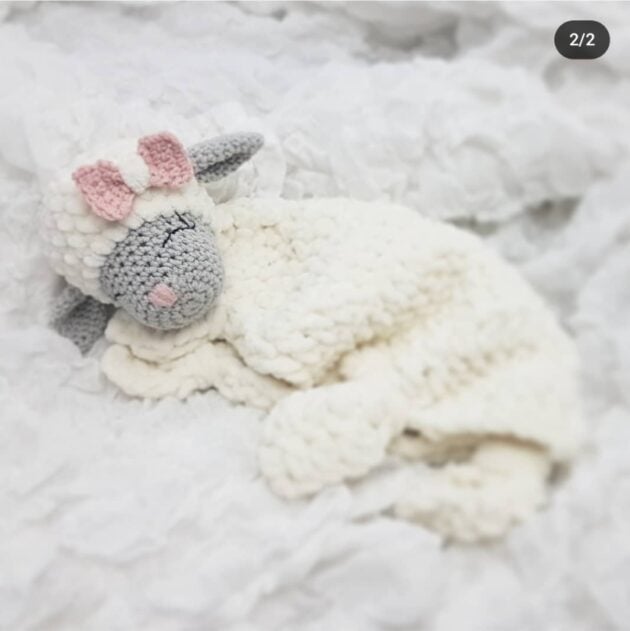 Baby lovey Lamb how-to: free PDF lovey crochet pattern Baby lovey Lamb how-to: free PDF lovey crochet pattern