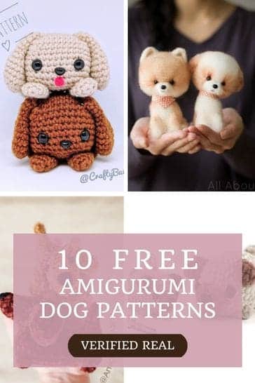 Cute crochet amigurumi dog patterns collection