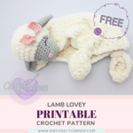 lamb lovey free crochet pattern