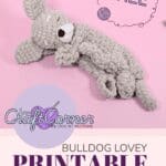 bulldog lovey free Printable crochet pattern