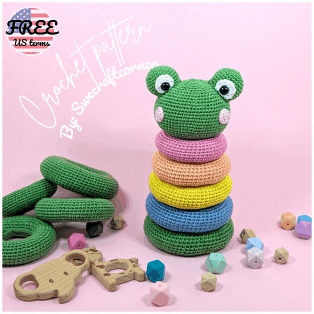 frog stacking toy free pattern