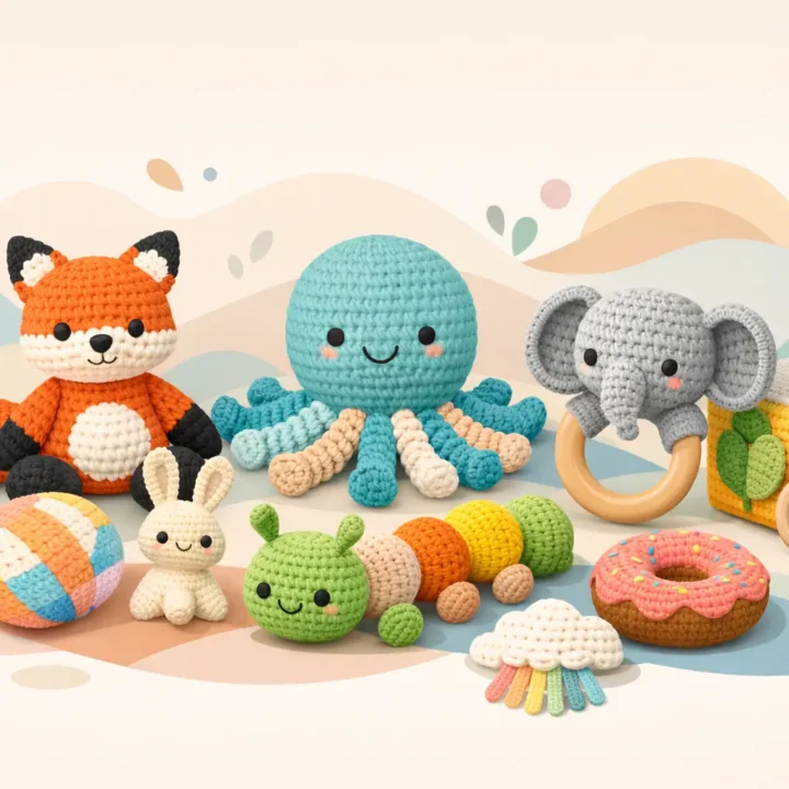 12 Best Crochet Sensory Toys for Little Hands