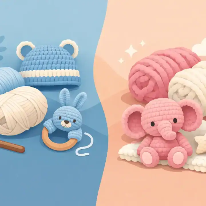 Cotton Versus Chenille Yarn for Baby Crochet