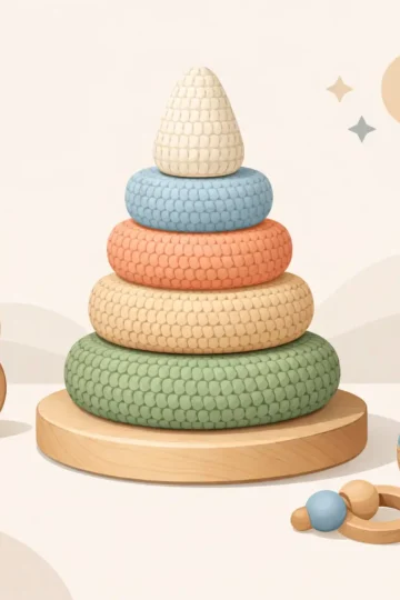 Crochet Stacking Toy Pattern for Baby Gifts