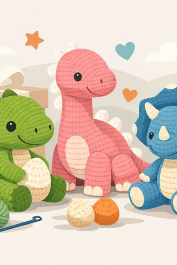 Dinosaur Crochet Ideas for Cute Kids’ Gifts