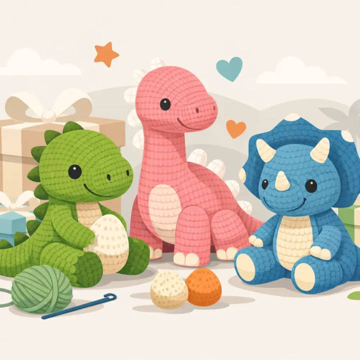 Dinosaur Crochet Ideas for Cute Kids’ Gifts
