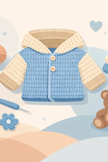 Easy Crochet Jacket Pattern for Babies to Make
