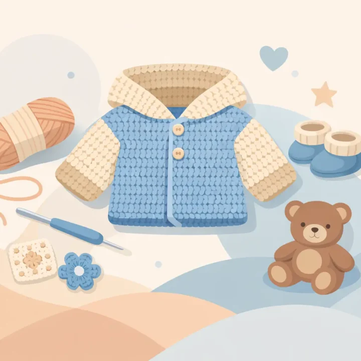 Easy Crochet Jacket Pattern for Babies to Make