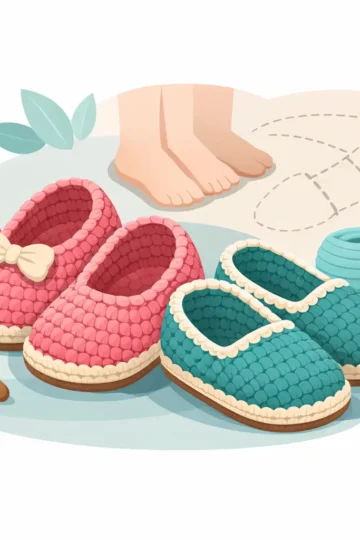 Easy Crochet Slipper Pattern for Kids That Fits