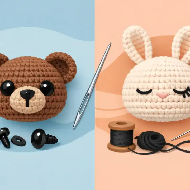 Safety Eyes Versus Embroidery for Crochet Toys