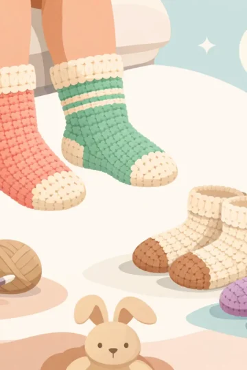 Toddler Crochet Socks That Stay Cute and Cozy