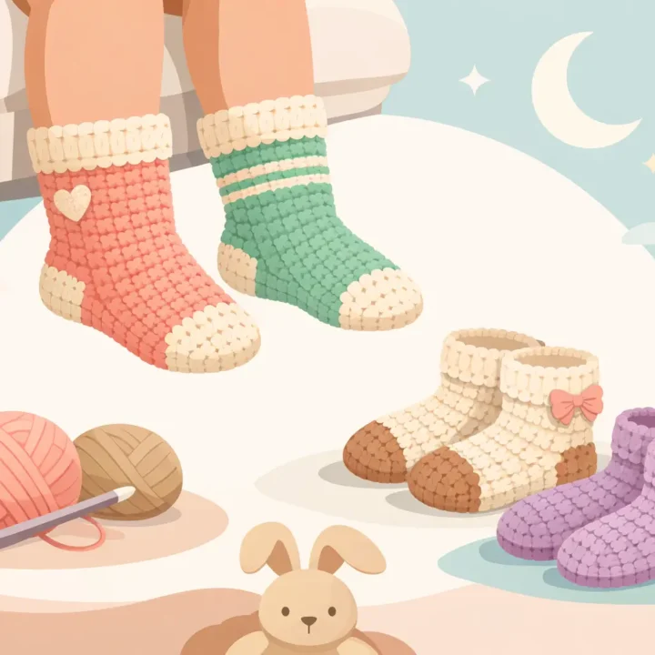 Toddler Crochet Socks That Stay Cute and Cozy