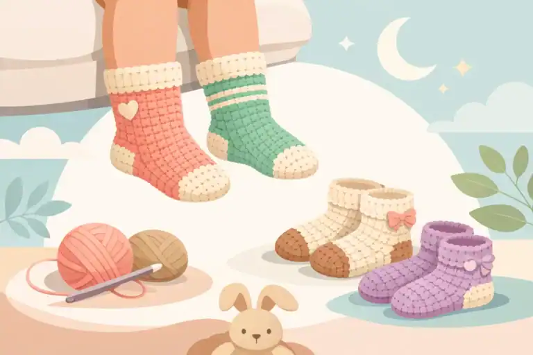 Toddler Crochet Socks That Stay Cute and Cozy